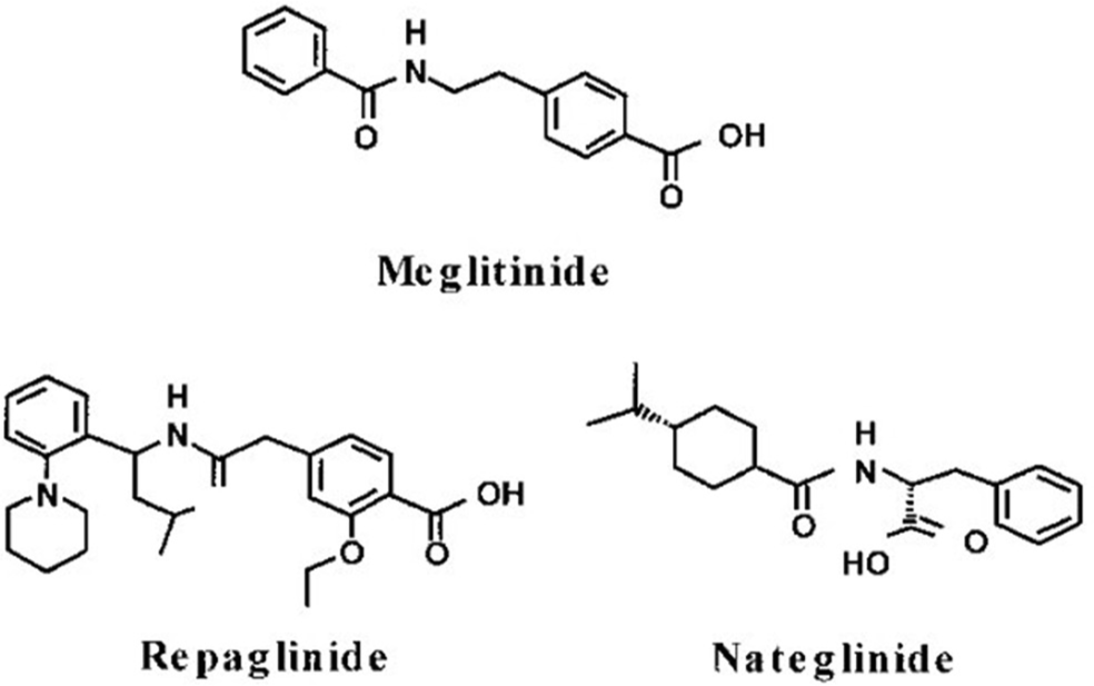 Structures of meglitinides derivatives.